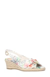 Bella Vita Kimora Espadrille Wedge Sandal In Multi Silk