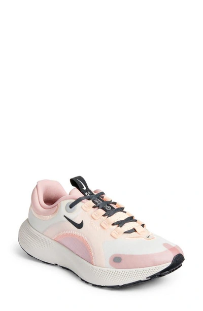 Nike React Escape Run Running Shoe In Sail/ Smoke Grey/ Pink Glaze
