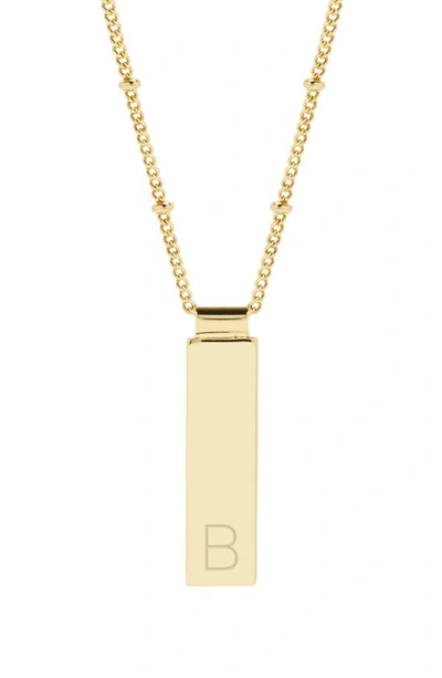 Brook & York Maisie Initial Pendant Necklace In Gold B
