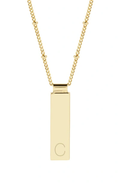 Brook & York Maisie Initial Pendant Necklace In Gold C