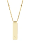 Brook & York Maisie Initial Pendant Necklace In Gold N