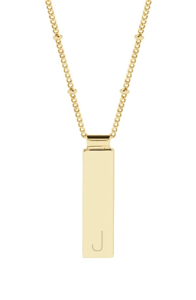 Brook & York Maisie Initial Pendant Necklace In Gold J
