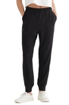 Lucky Brand Cloud Jersey Easy Joggers In Jet Black