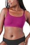 True & Co. True Body Scoop Neck Bralette In Purple Thistle