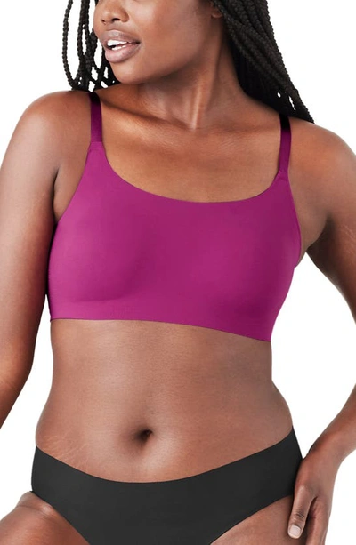 True & Co. True Body Scoop Neck Bralette In Purple Thistle