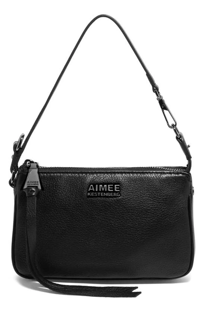 Aimee Kestenberg Fiery Pouchette Leather Shoulder Bag In Black