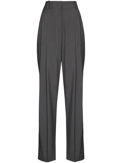 The Frankie Shop Gelso High-waisted Darted Trouser In Grey