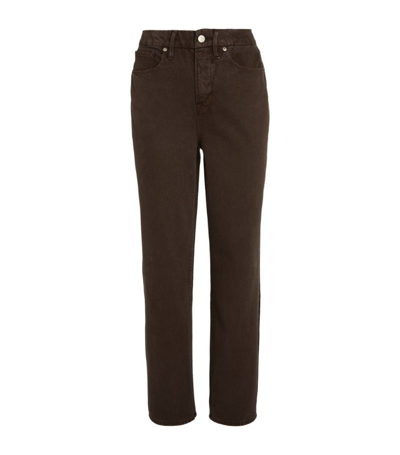 Good American '90s Duster Straight Leg Jeans In Coffee001