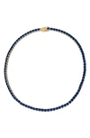 Kurt Geiger Tennis Collar Necklace In Sapphire