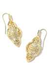 Kendra Scott Abbie Drop Earrings In Gold Metal