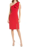 Julia Jordan Women's One-shoulder Sheath Dress In Red