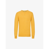 Sunspel Relaxed-fit Crewneck Cotton-jersey Sweatshirt In Amber