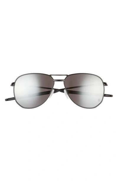 Oakley 57mm Pilot Sunglasses In Satin Black