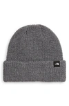The North Face Fisherman Beanie In Tnf Medium Grey Heather