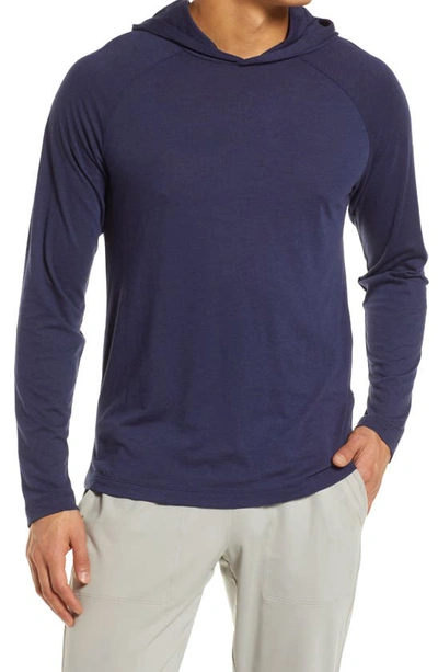 Alo Yoga Core Pullover Hoodie In True Navy