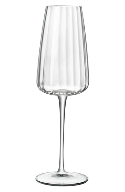 Luigi Bormioli Optica Set Of 4 Sparkling Wine Flutes