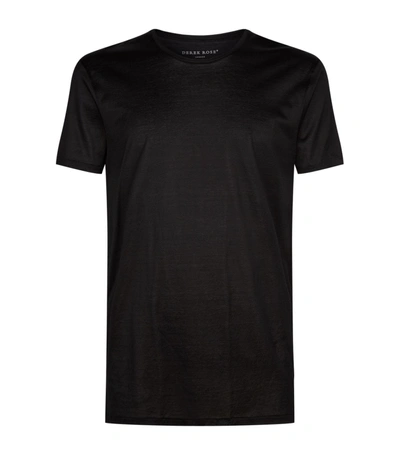 Derek Rose Mercerised Cotton T-shirt In Black