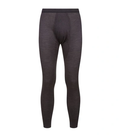 Zimmerli Wool And Silk Long Johns In Grey