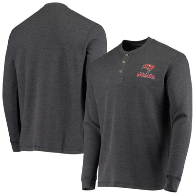 Dunbrooke Men's Charcoal Tampa Bay Buccaneers Maverick Thermal Henley Long Sleeve T-shirt