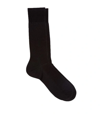 Pantherella Merino Wool-blend Short Socks