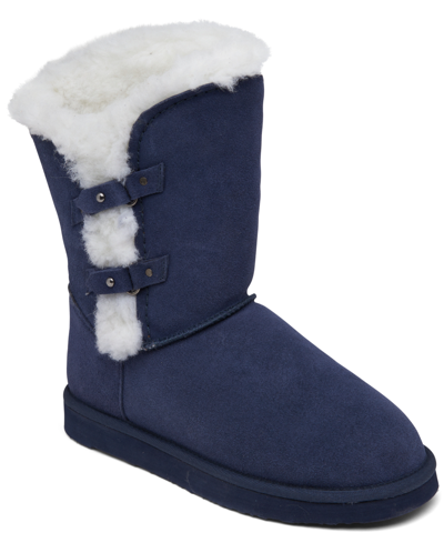 Bearpaw Toddler Girls Camila Winter Boots From Finish Line In Cadet