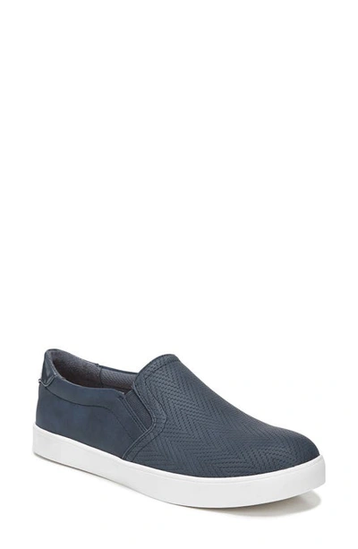 Dr. Scholl's Madison Slip-on Sneaker In Navy Faux Leather