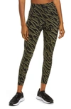 Sweaty Betty Power Pocket High Waist 7/8 Workout Leggings In Green Animal Wave Print