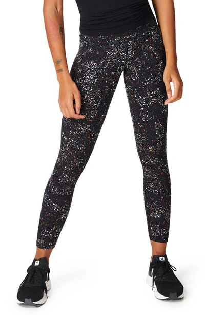 Sweaty Betty Power Pocket Workout Leggings In Black Confetti Print