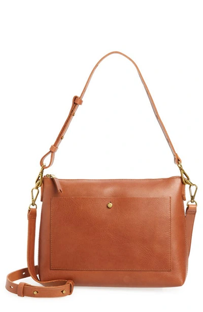 Madewell The Transport Shoulder Crossbody Bag In English Saddle