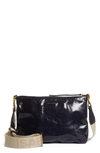 Isabel Marant New Nessah Leather Crossbody Bag In Faded Night