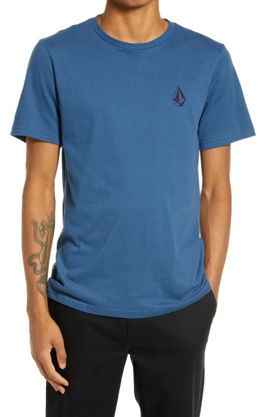 Volcom Stone Graphic Tee In Smokey Blue 