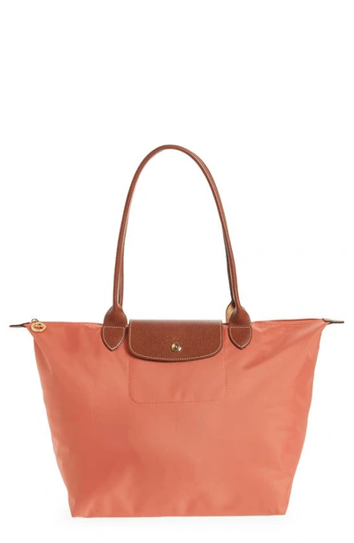 Longchamp Large Le Pliage Tote In Blush