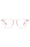 Diff Maxwell 49mm Small Round Optical Glasses In Azalea Crystal / Clear