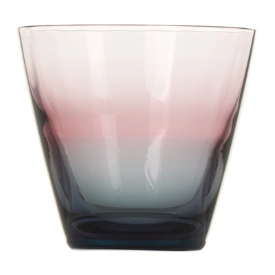 Sghr Sugahara Red & Blue Bico Glass, 8.5 oz In Wine Red/indigo