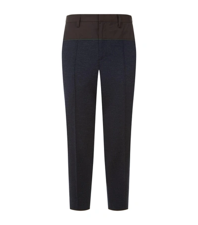 Kolor Contrast Detail Trousers In Navy