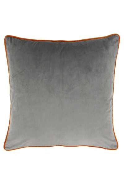Riva Home Meridian Pillow Cover (gray/clementine) (21.6 X 21.6in) In Grey