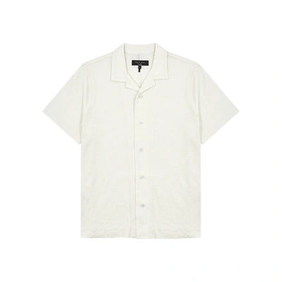 Rag & Bone Men's Avery Solid Knit Camp Shirt In Ivory