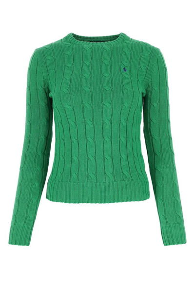 Polo Ralph Lauren Cable-knit Cotton Sweater In Green