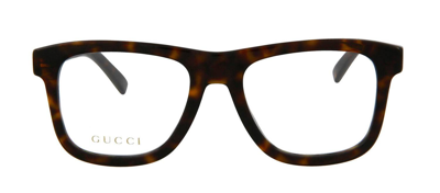Gucci Gg0453o 002 Flat Top Eyeglasses In Clear