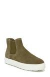 Vince Warren Water Resistant Genuine Shearling Lined Sneaker Boot In Dk Wheat