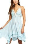 Free People Intimately Fp Adella Frilled Chemise In Seawashed