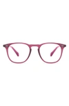 Diff Maxwell 49mm Small Round Optical Glasses In Umbria Crystal / Clear