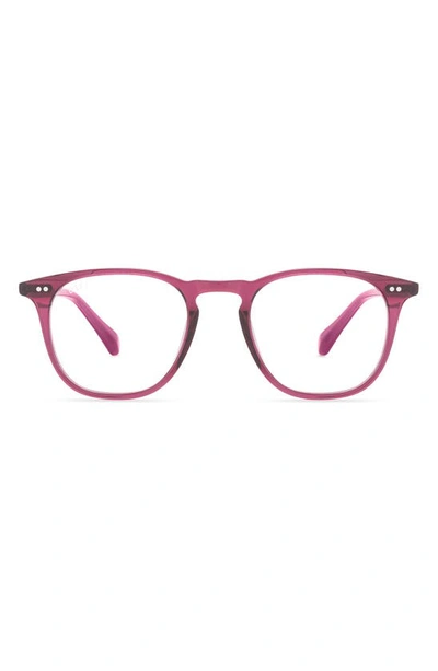 Diff Maxwell 49mm Small Round Optical Glasses In Umbria Crystal / Clear