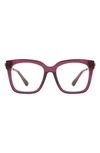 Diff Bella 54mm Square Optical Glasses In Festive Umbria / Clear