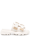 Bottega Veneta Flash Leather-trimmed Sandals In Default Title