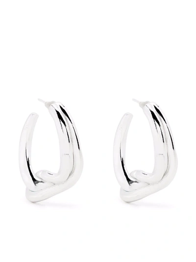 Annelise Michelson Botanic Hoop Earrings In Silber