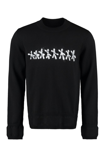 Givenchy Graphic-print Long-sleeve Jumper In Nero