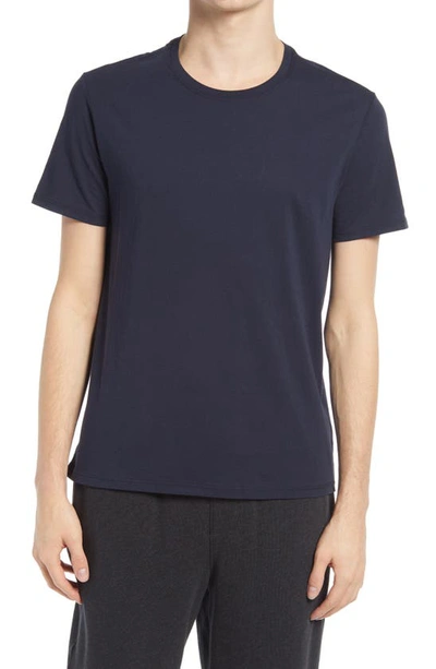 Atm Anthony Thomas Melillo Cotton Crewneck T-shirt In Midnight