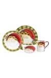 Vietri Old St. Nick 4-piece Place Setting In Multi