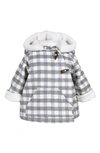 Widgeon Baby Girl's & Little Girl's Plaid Wrap Jacket In Grey Plaid